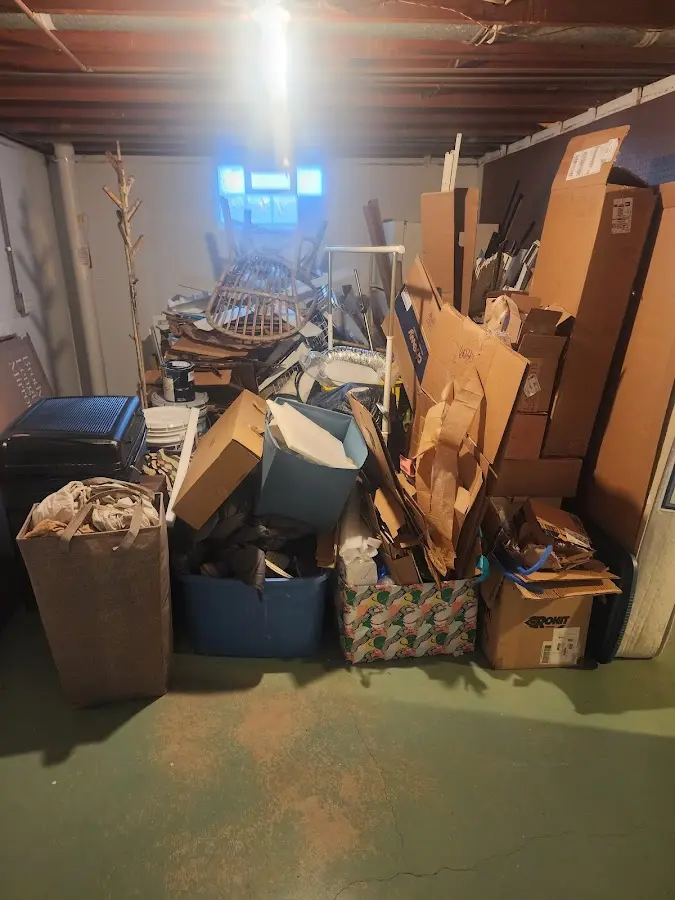 Roll-off dumpster container at job site for Yard Waste Dumpster Rental in Metairie